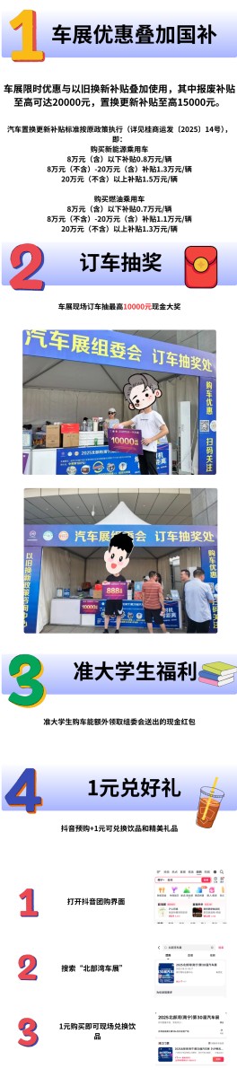 北部湾（南宁）第30届汽车展盛大开幕 政企双重补贴引爆暑期购车热潮